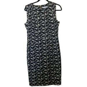 Calvin KLEIN black and white sleeveless dress size 12